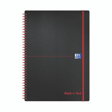 Black N Red PP Notebook A4 PK5 - -