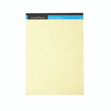 Cambridge Legal Memo Pad 100P Yllw - -