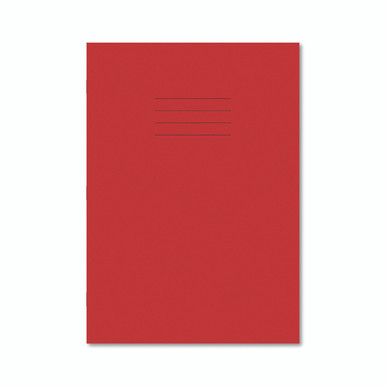Exr Book 8MM Lined 80PG A4 Red PK50 - -