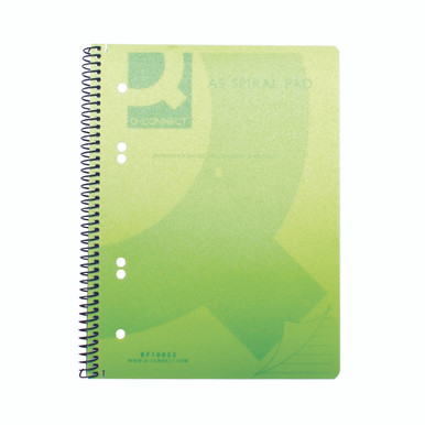 Q-Connect PP Spiral Pad A5 Green PK5 - -