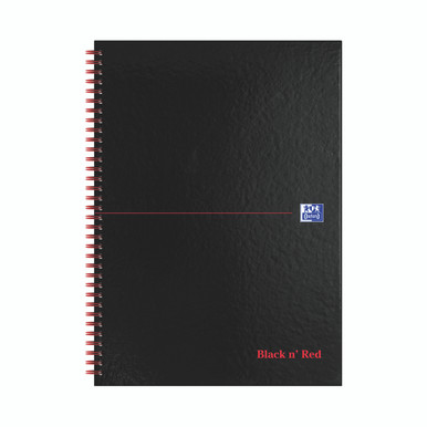 Black N Red Wire Hb Rule Ntbk A4 PK5 - -
