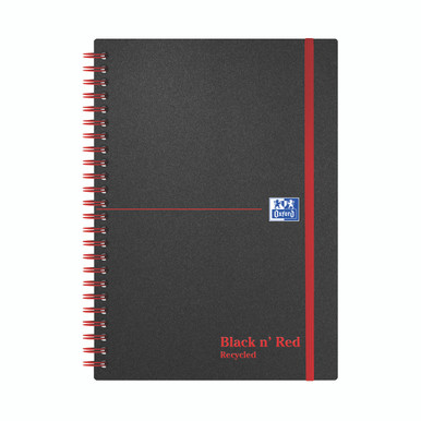 Black N Red PP Recyc Notebook A5 PK5 - -