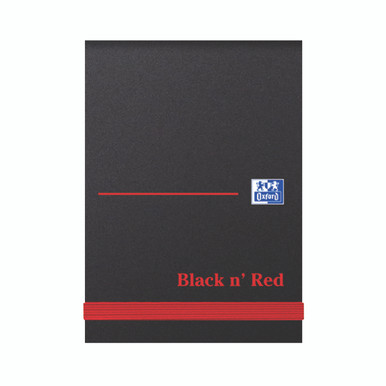 Black N Red Hb Elast Notebk A7 PK10 - -