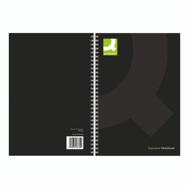 Qconnect Wirebound A5 PP Black PK3 - -