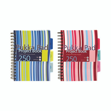 Pukka A5 Stripes Wb Project Book PK3 - -
