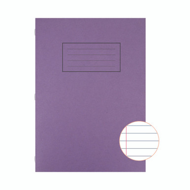 Silvine Purple A4 Ex Books PK10 - -