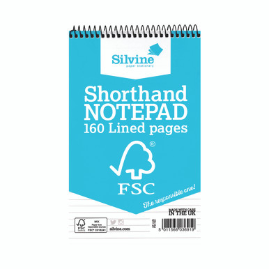 Silvine Shorthand Notepad 160P P10 - -
