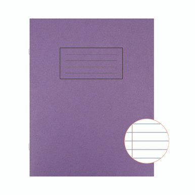 Silvine 9X7 Exer Books R/M Ppl PK10 - -