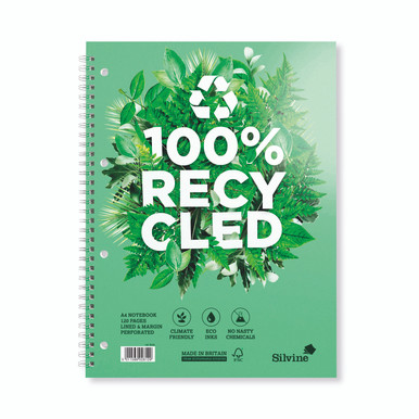Silvine Prem Recycld A4 Wbnd Nbk PK5 - -