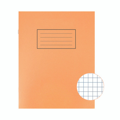 Silvine 9X7 Ex Books 5MM Sq Org PK10 - -