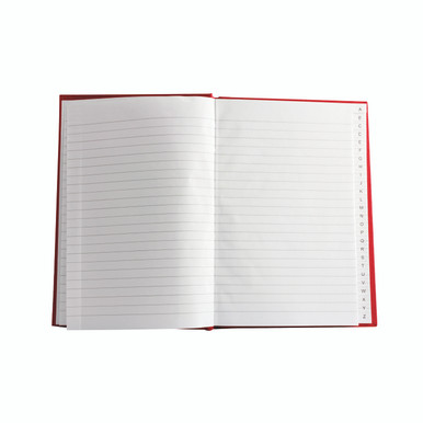 Casebound A5 Index Book PK10 - -
