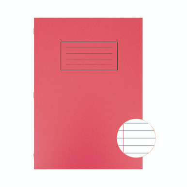 Silvine Red A4 Lined Ex Books PK10 - -