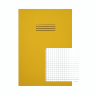 Rhino A4 Ex Book 5MM Sq Yellow PK50 - -