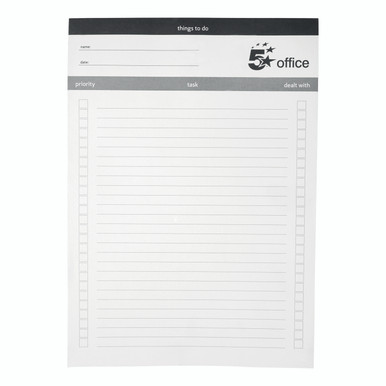 Things To Do Today Pad A4 80 Sheets - -