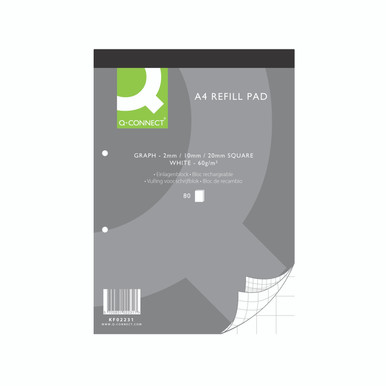 Q-Connect Rfl A4 Pad Graph 80 PK10 - -
