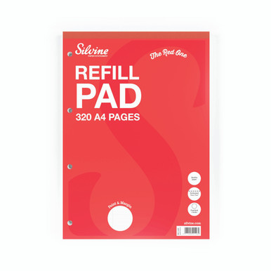 Silvine Refill Pad 320P R/M A4 PK3 - -
