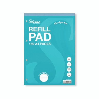 Silvine Narrow Rld Refill Pad A4 PK6 - -