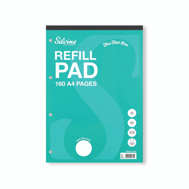 Silvine Refill Pad 160 Page A4 PK6 - -