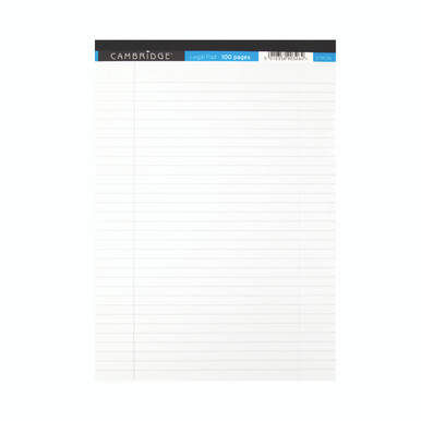 Cambridge Lgal Pad A4 70GSM WHT PK10 - -
