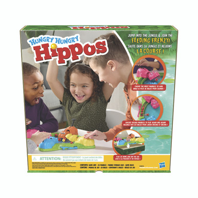 Hasbro Hungry Hungry Hippos Game - -