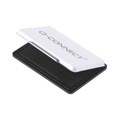 Q-Connect BLK Med Stamp Pad Mtl Case - -