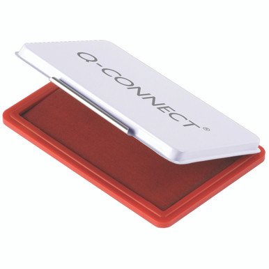 Q-Connect Stamp Pad Mtl Case Med Red - -