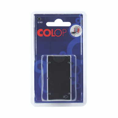 Colop E/40 Repl Pad Black E40BK PK2 - -