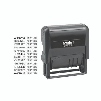 Trodat Printy Dater Phrase 4817 - -