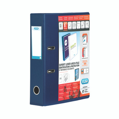 Elba Vision 70MM Lever Arch A4 Blue - -