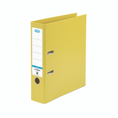 Elba 70MM Lever Arch A4 PVC Yellow - -