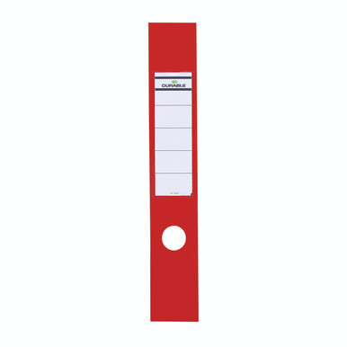 Durable Ordofix Spine Label Red PK10 - -