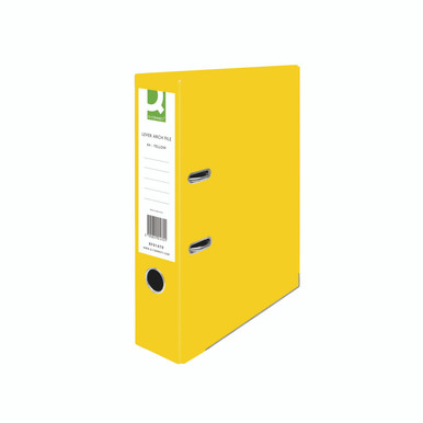 Q-Connect Leverarch Pprb A4 Ylw PK10 - -