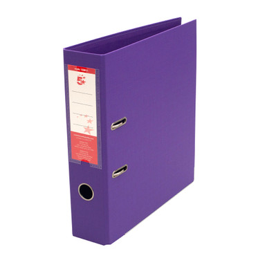 Prem Lever Arch File A4 Purple PK10 - -