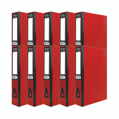 Pukka Brights Box File FC Red PK10 - -