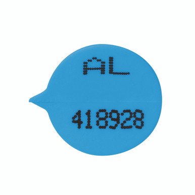 Gosecure Number Rnd Seal Blue PK500 - -