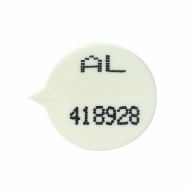 Seals Numbered White PK500 - -
