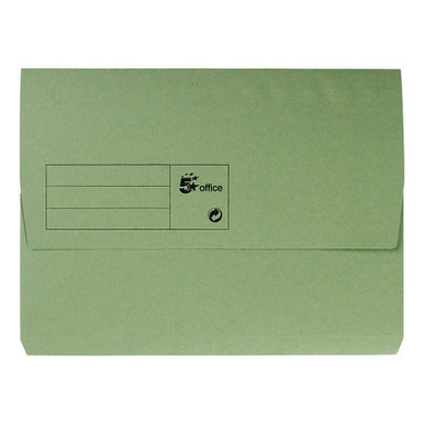Half Flap Doc Wallet A4 GRN PK50 - -