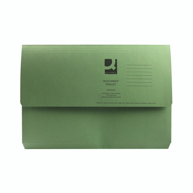 Q-Connect Doc Wallet FC GRN PK50 - -