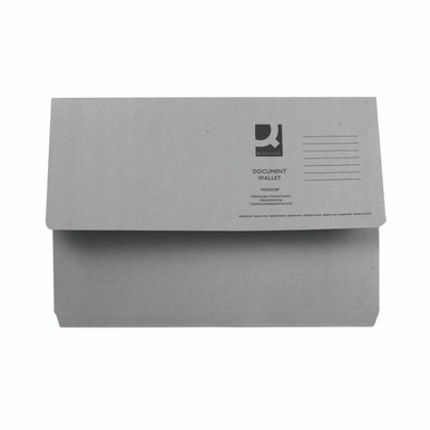 Q-Connect Doc Wlt Fs GREY PK50 - -