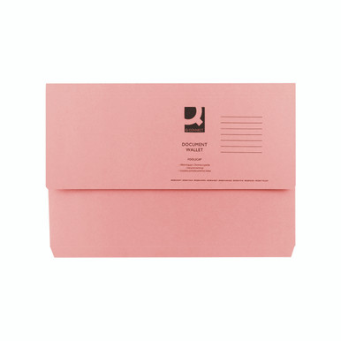 Q-Connect Doc Wlt Fs Pink PK50 - -