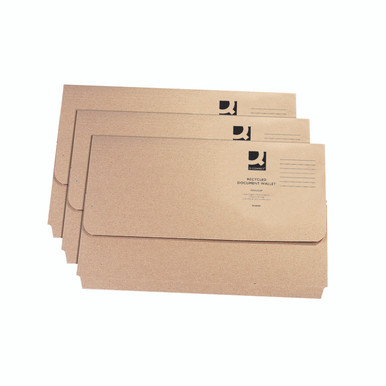 Q-Connect Doc Wallet Fs Buff PK50 - -