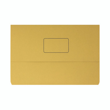 Document Wallet 220GSM FC Ylw PK50 - -