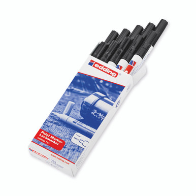 Edding 751 Paint Marker Black PK10 - -