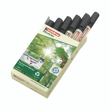 Edding 22 Ecoline Perm Mrkr BLK PK10 - -