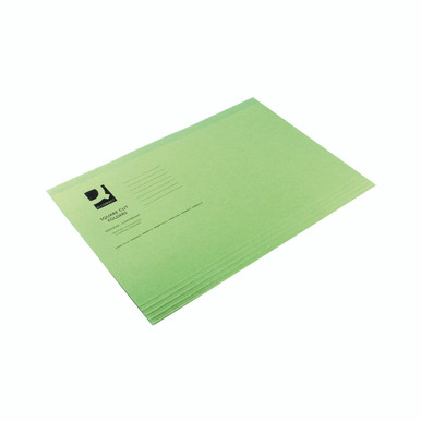 Q-Connect Square Cut Folder Fs Green - -
