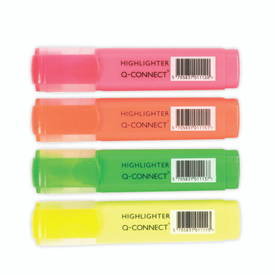 Q-Connect Highlighter Pen ASST P4 - -