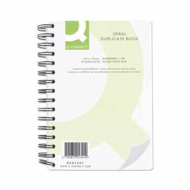 Q-Connect Wiro Dup Book 210X127MM - -