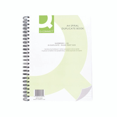 Q-Connect Wiro Bound Dup Book A4 - -