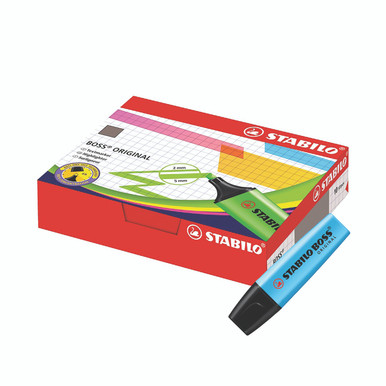 Stabilo Boss Original Hler Blue PK10 - -