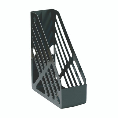 Magazine Rack File Foolscap Black - -